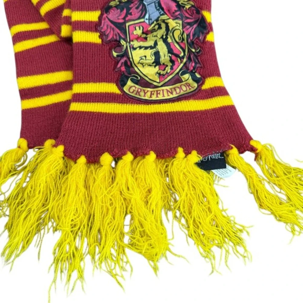 Harry Potter Gryffindor House Scarf Wizarding World Red Yellow Tassels Unisex OS